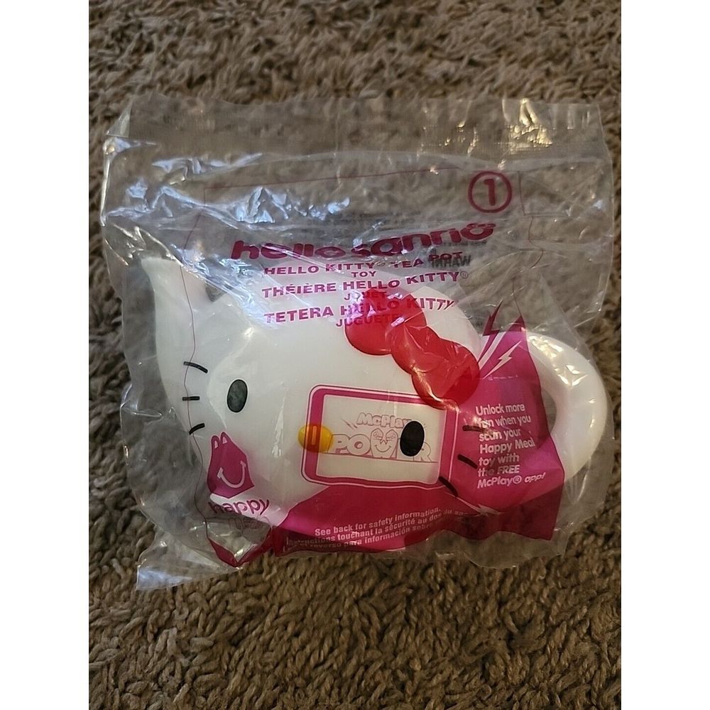 McDonald's Happy Meal Toy 2017 Hello Kitty Teapot, #1, Sanrio, Sealed, New